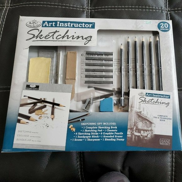 Royal & Langnickel Other - Royal Art Instructor Sketching Set  **NEW** Full Set w Instructional Book